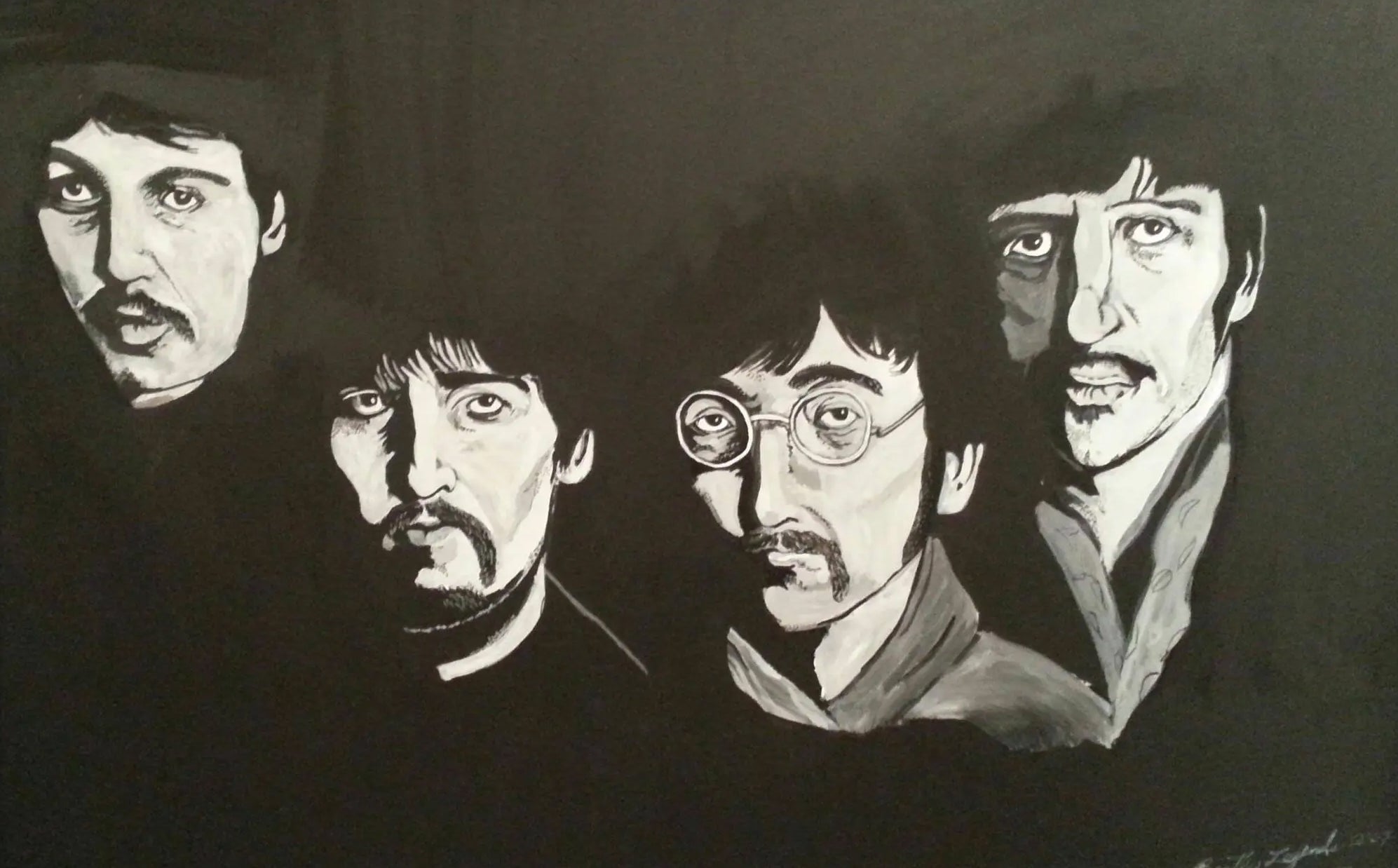 THE BEATLES FOUR PRINT